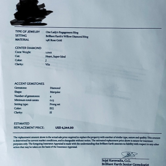 Diamond ring set - Picture 7 of 9